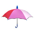Guarda-chuva elegante de desenho animado Guarda-chuva reto arco-íris